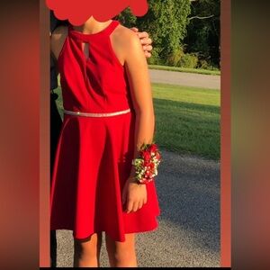 Emerald Sundae Vibrant Red Dress